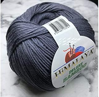 Himalaya Deluxe Bamboo, 3 Skein 300 Gram 820 Yard,Himalaya Yarn, Baby Yarn,Baby Blanket Yarn, Amgurumi Yarn, Velvet Yarn, Knitting Yarn,Deluxe Bamboo Yarn (124-37)