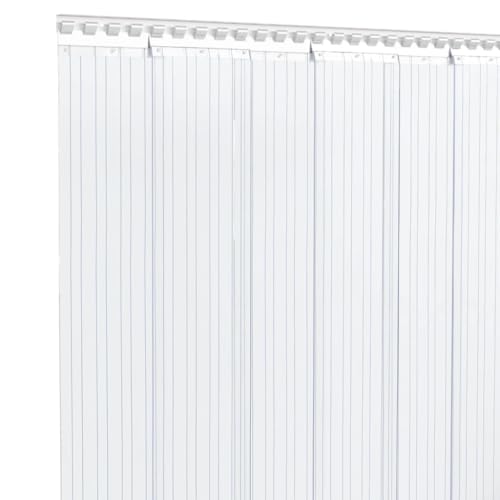 Rideau de porte transparent en PVC nervuré de qualité supérieure