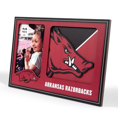 YouTheFan NCAA Arkansas Razorbacks 3D Logo Picture Frame