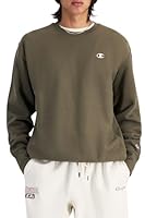 Champion Men's Reverse Weave Crew, Cargo Olive, X-Small