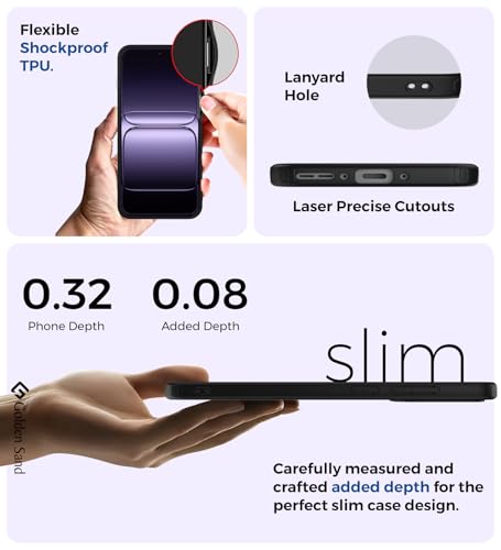Image of Golden Sand Shockproof Sleek Hybrid Armor Back Cover Case Compatible with OnePlus 13s 5G (Semi Transparent Frosted PC + Black TPU Bumper)