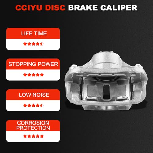 Image of cciyu Front Right Brake Caliper Assembly w /Bracket 19B3555 2007 2008 2009 2010 2011 2012 For Kia For Rondo