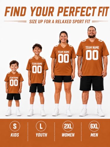 Image of Custom Replica Football Jersey with Name Number Logo
