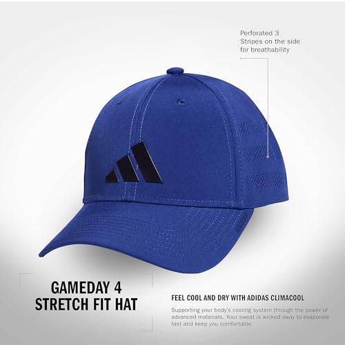 Image of adidas Gameday Structured Stretch Fit Hat 4.0