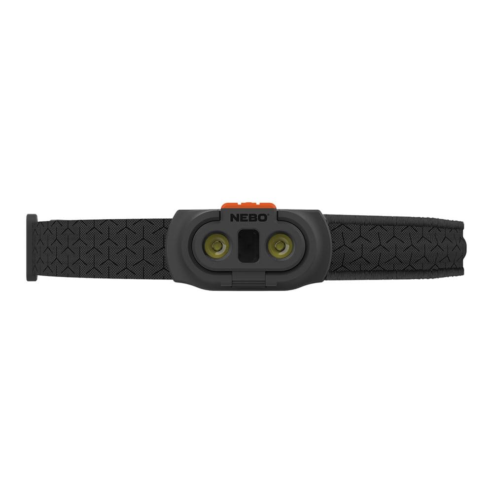 NEBO Einstein 1000 Flex - Lampada frontale ricaricabile con 5 modalità di illuminazione - Accessori per il campeggio e l'escursionismo - Torcia frontale per corsa e sport all'aperto