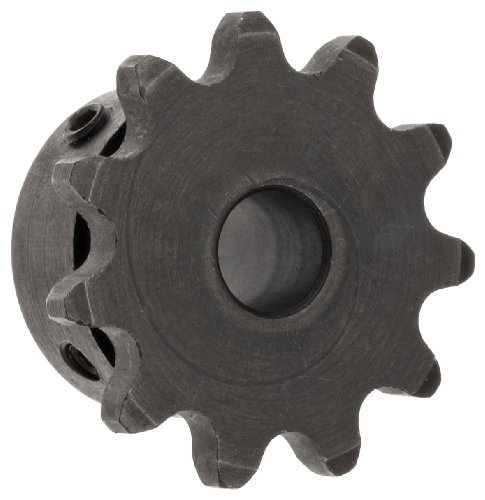 Martin Roller Chain Sprocket, Bored-to-Size, Type B Hub, Single Strand, 35 Chain Size, 0.375" Pitch, 10 Teeth, 0.625" Bore Dia., 1.379" OD, 0.9688" Hub Dia., 0.168" Width