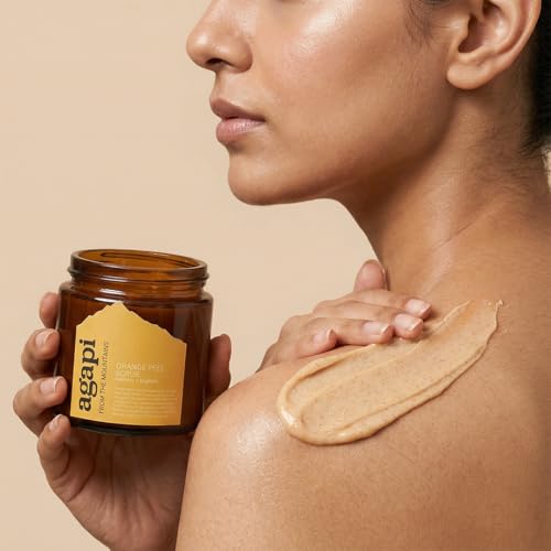 Image of Agapi Sikkim Orange Peel Scrub 100g | Handcrafted & sustainable | Natural exfoliation | Rich in Vitamin C | Evens skin tone, refines pores | Invigorating scent | All skin types | Cruelty-free.