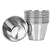 (12 Pack) Stainless Steel Sauce Cups 2.5 oz, Commercial Grade Dipping Sauce Cups, Individual Condiment Sauce Cups / Ramekins by Tezzorio