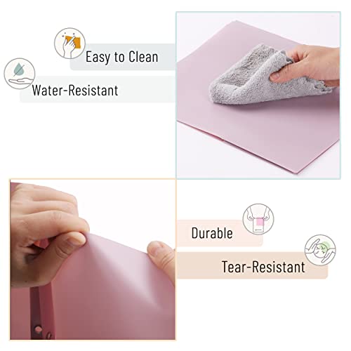 Mr. Pen- Plastic Folders With Pockets And Prong, 5 Pack, Muted Pastel Colors, Pocket Folders, Folders With Prongs, File Folders With Fasteners, 2 Pocket Folder, Folder With Pockets, Two Pocket Folder #TOP3