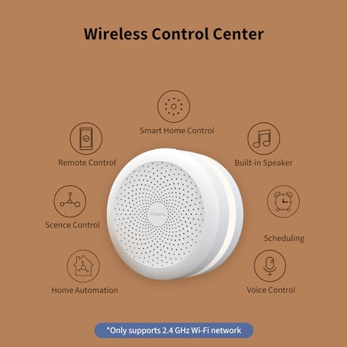 Aqara Hub M1S Gen 2, Smart Home Bridge for Alarm System (2.4 GHz Wi-Fi Required, Not Support Wi-Fi 6), Remote Monitor and Control, Home Automation, Supports Apple HomeKit, Alexa, Google and IFTTT by Aqara - Image 3