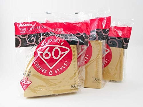 Kit Filtro Para Cafeteira Hario V60 Tamanho 02 Natural 300 Unidades