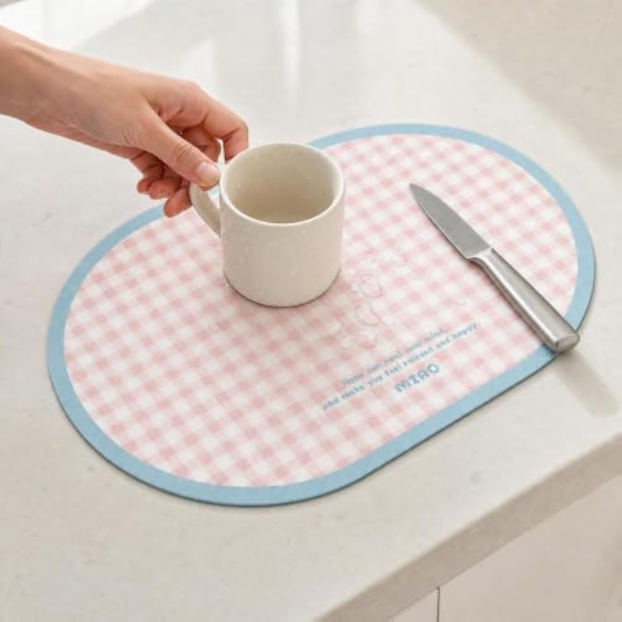 Diatomaceous Earth Absorbent Kitchen Countertop Mat
