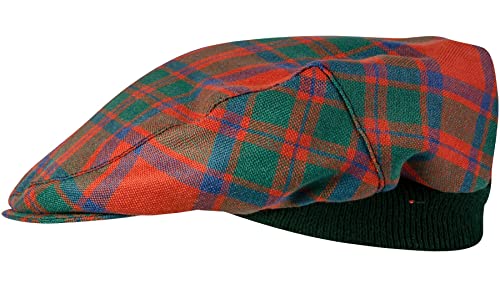 Casquette plate tartan Macintosh fabriquée en Écosse, élégance celte