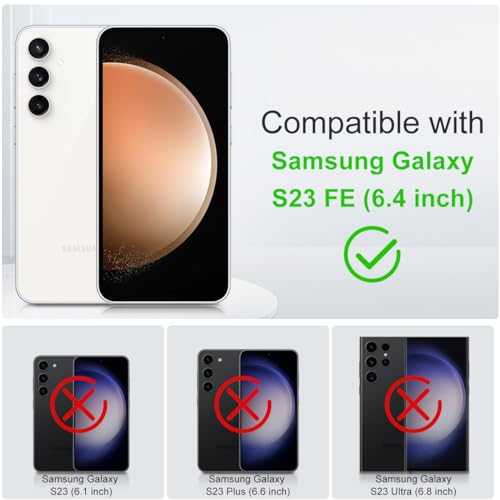 Image of MALEWOLF Magnetic Case for Samsung Galaxy S23 Fe, Slim Color Hybrid Cover