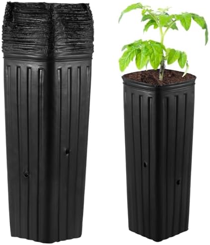 Amazon.com: Tall Deep Tree Pot, 50Pcs Plastic Plant Seedling Treepots ...