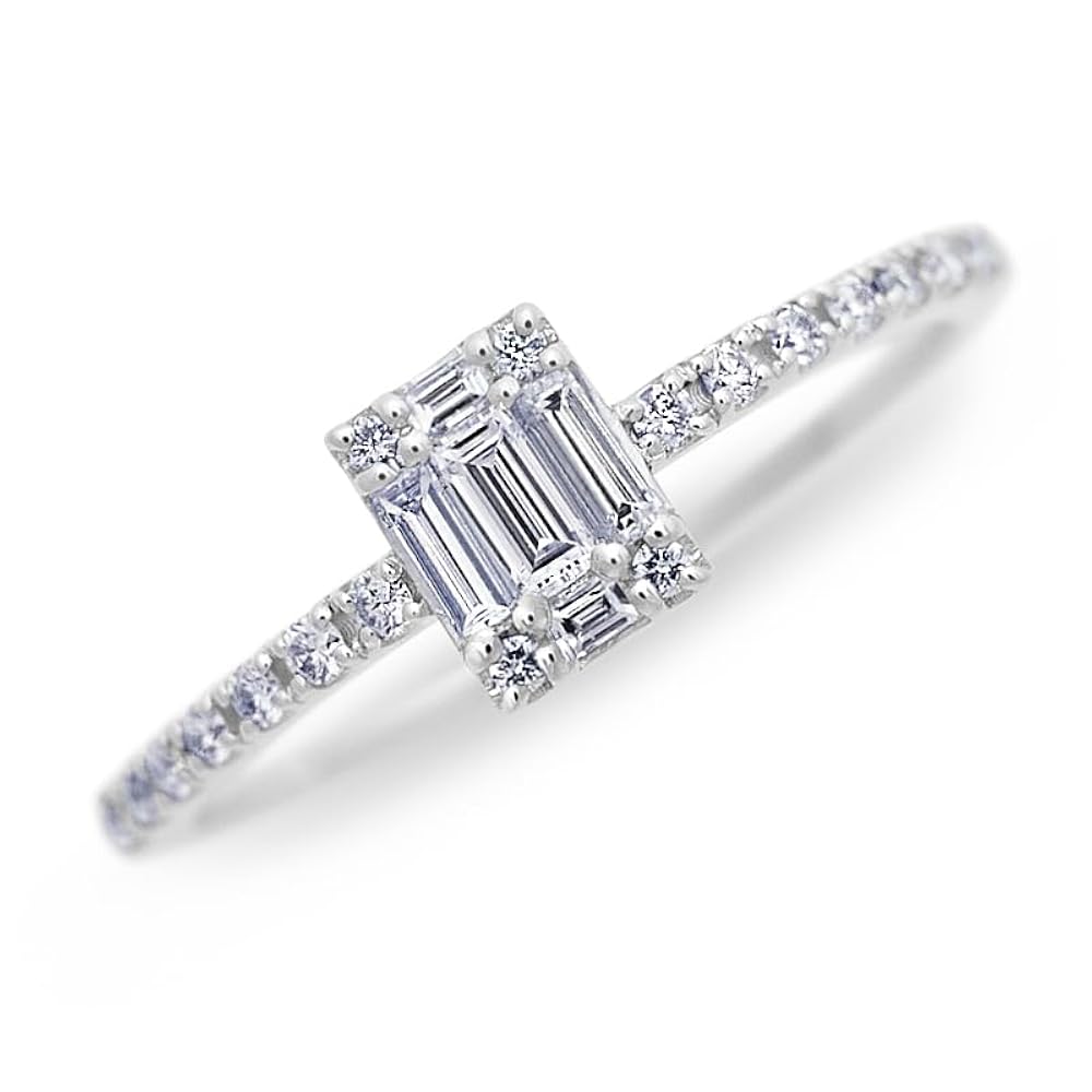 Amazon | [ミーライズ] pt950 pt900 K18 天然 ダイヤ 0.25ct up パヴェ 