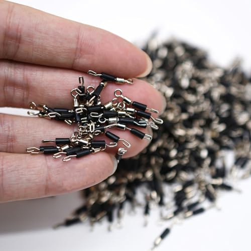 Conectores rápidos de acero inox para pesca 150 pzas miniatura 4