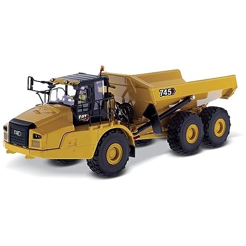 Diecast Masters 1:50 Caterpillar 745 Articulated Dump Truck | High Line Series Cat Trucks & Construction Equipment | 1:50 Scale Model Diecast Collectible | Diecast Masters Model 85528 Cover