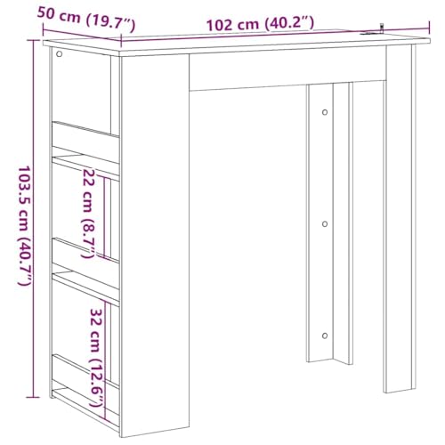 Table de bar peu encombrante pour optimiser une petite salle à manger moderne