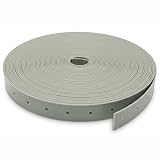 HUVOTOSI US Heavy-Duty Plastic Hanger Strap for Pipes & Ducts - 3/4 Inch x 50ft Roll - Versatile, Strong Support Strap for HVAC & Plumbing Needs. (Grey)