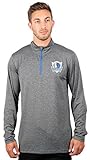 Ultra Game NBA Men's Quarter Zip Long Sleeve Pullover T-Shirt