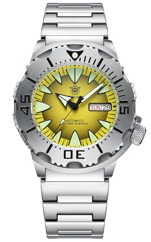 Steeldive SD1984, Monster, Yellow, NH36, Sapphire, Lume, 200m Diver, Diving, BNIB