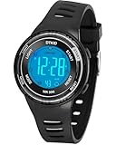 DTKID Digital Kids Watch 30 M Waterproof, 7 Color Lights Time Teaching Watch Easy to Read for Girls Boy 5-16