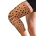 sanluoli Orange Leopard Print compression knee brace for men (1 pair) Support for All Sports sports exercise knee pads for Soccer, Soccer, Soccer, Soccer