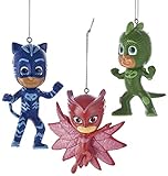 Kurt Adler PJ Masks Blow Mold Ornaments, Set of 3
