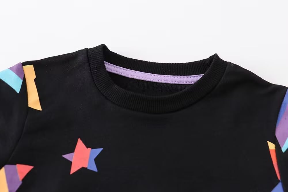 AMIYAN Toddler Boys Sweatshirts Cotton Long Sleeve Pullover Girls Crewneck Tops Cartoon Sport Shirts for Kids 2-6Y