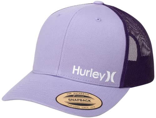 Hurley Men's Cap - Corp Snap Back Trucker Hat, Size, Plum Dust #TOP24