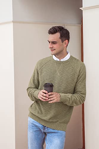 NITAGUT Men's Casual Knitted Crewneck Pullover Sweater4