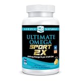 Nordic Naturals Ultimate Omega Sport 2X, Lemon Flavor - 60 Soft Gels - 2150 mg Omega-3 - NSF Certified Fish Oil with EPA & DHA - Heart & Muscle Health, Recovery - Non-GMO - 30 Servings