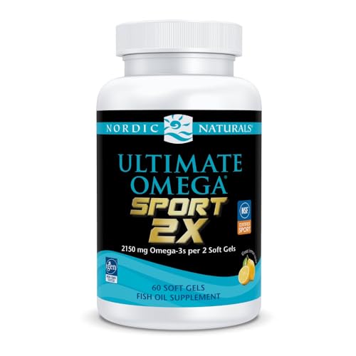 image for Nordic Naturals Ultimate Omega Sport 2X, Lemon Flavor - 60 Soft Gels -