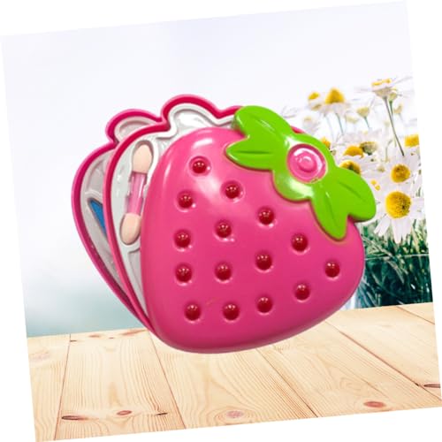 ifundom Brinquedos Fingir Kit De Vestir Com Espelho Kit De Maquiagem Infantil De Três Camadas Blush