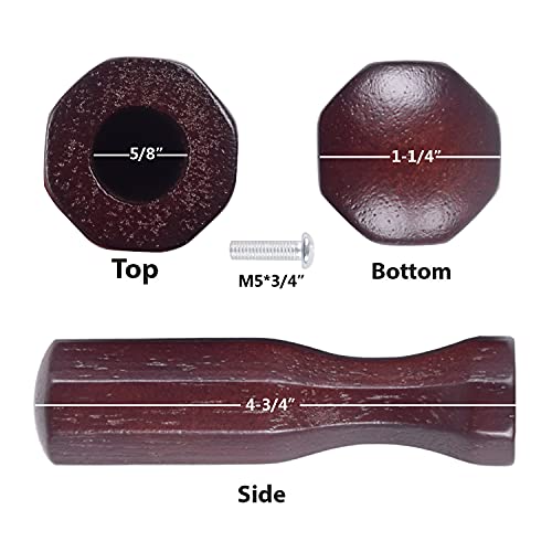 Soccer Table Handles, 5/8 Inch Wooden Foosball Handle Grip, 8 Pack #TOP2