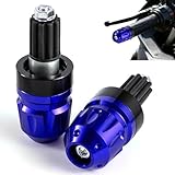 Contrepoids pour guidon de moto Construction en alliage d'aluminium : scelle les extrémités du guidon pour empêcher efficacement la poussière, l'eau de pluie, les insectes et autres contaminants de pénétrer dans les tubes du guidon