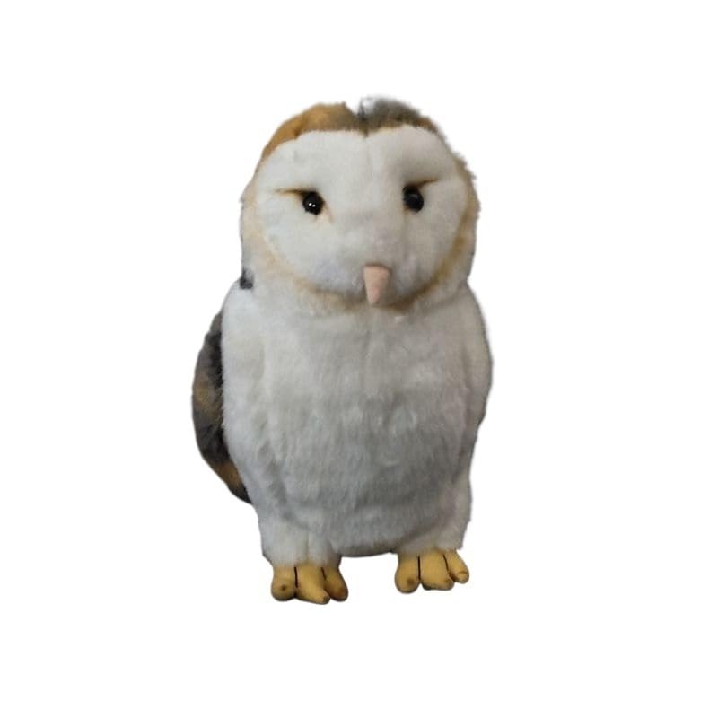 Peluche Hibou réaliste aux finitions soignées en coton naturel