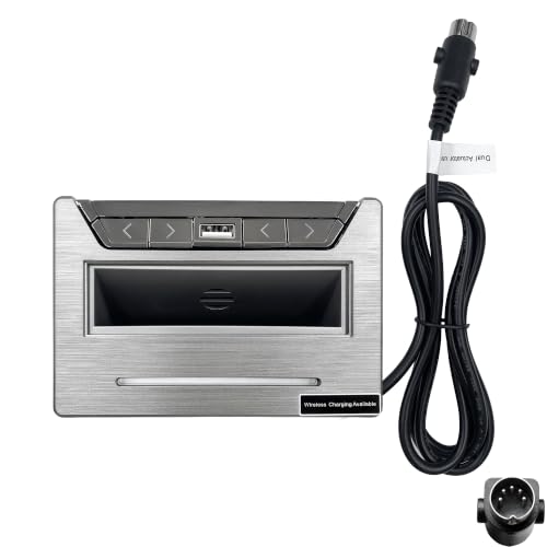 Uetmulik Emomo E502URRWT Interrupteur de commande 4 boutons avec chargeur USB et sans fil de rechange