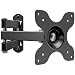 WALI Articulating TV LCD Monitor Wall Mount Full Motion 14 inch Extension Arm for Most 13 15 17 19 20 22 23 24 26 27 30 inch LED TV Flat Screen up to 33 lbs, VESA 75 and 100 (1330LM), Black