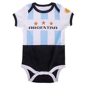 Boys Toddler Soccer Jersey Football Baby Brazil Soccer Onesie & Newborn Argentina Soccer Outfit for Infant Girl