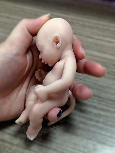 Muñeca mini Elfo Reborn silicona 5 pulgadas realista miniatura 2