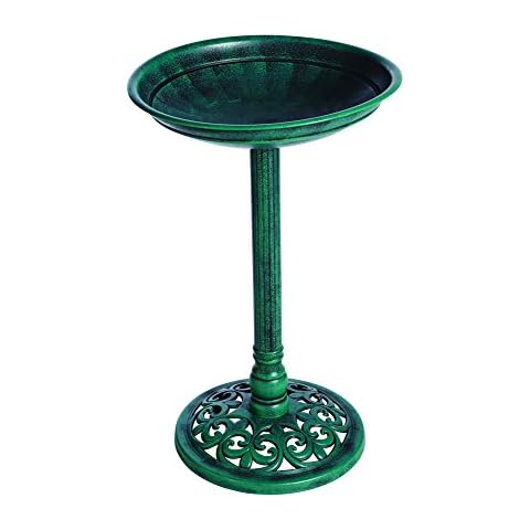 Gardman Verdegris Effect Plastic Bird Bath Cover