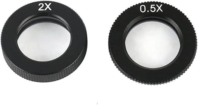 Microscope Kit 180X 300X Adjustable 0.7X-4.5X Zoom Industry Microscope Camera Microscope Lens Adapters Color 0.5X 2X