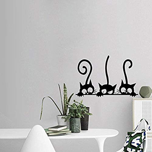 Arichtop Adhesive e Cartoon Cat Wall stickers,e wall decals,Adhesive Stickers Bedroom Livingroom Wall Decals Home Wall DIY Decors