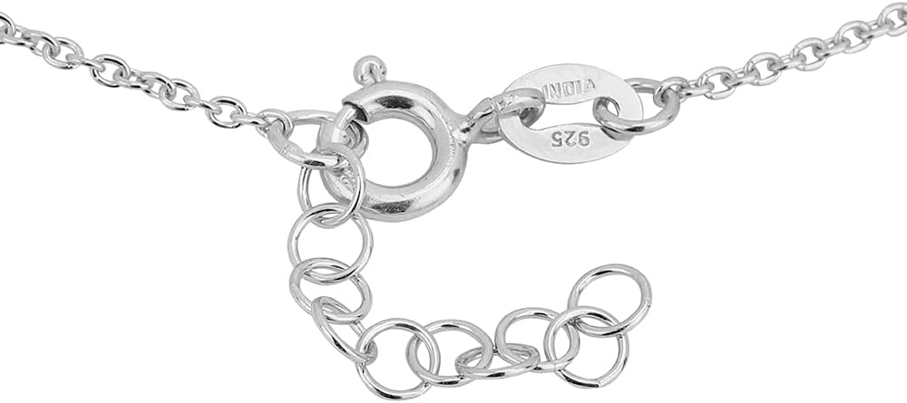 Vanbelle Sterling Silver Jewelry - Rhodium Plated with 925 Stamp - Round Charm Bracelet with Natural Rose Quartz Stone - Beautifully Handcrafted for Women - 6.5" Long + 1" Extender - Image 3