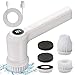 Produktbild Elektrische Reinigungsbürste, wiederaufladbare USB Spin Scrubber mit LCD IPX7 5 austauschbaren Bürstenköpfen, 360 ° Multifunktionales Bürstenschrubben zum Reinigen von Dusche, Bad, Wanne, Küche (Weiß)