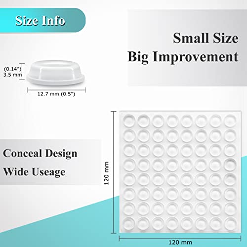 Sunanth Cabinet Door Bumpers, 256 Pcs Self Adhesive Clear Cupboard Door Drawer Bumpers For Kitchen Cabinets Cutting Boards Picture Frames #TOP5