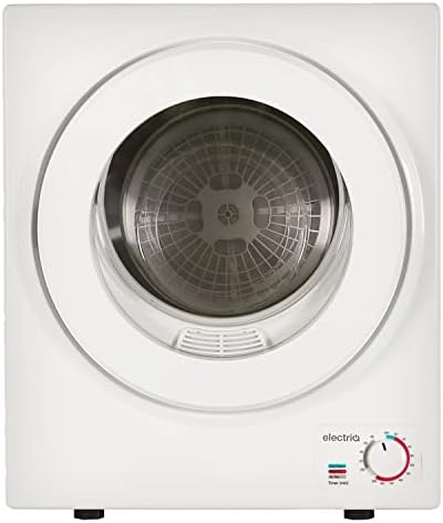 electriQ Mini Tabletop Compact 2.5kg Vented Tumble Dryer - White