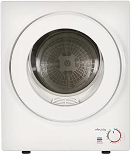 electriQ Mini Tabletop Compact 2.5kg Vented Tumble Dryer - White